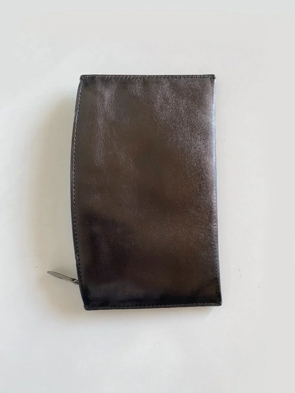 Reed Krakoff Black Leather Pouch Bag Clutch Zip Around Slim